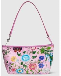 Gucci - Flora-Motif Small Pouch With Strap, Fabric - Lyst