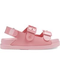 Gucci Sandal With Mini Double G - Pink