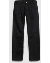 Gucci - Cotton Denim Pants With Embroidery - Lyst