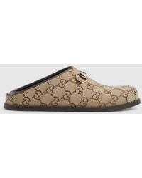 Gucci - Mule With Horsebit, Size 7.5 Us, Gg Canvas - Lyst