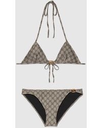 Gucci - Bikini Aus Gg Stretch-Jersey, Grösse - Lyst