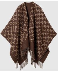 Gucci - Capa De Jacquard De Lana Con Gg - Lyst