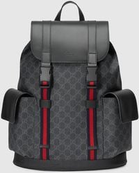 Gucci - Black Soft gg Supreme Backpack - Lyst