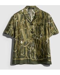 Gucci - Printed Silk Bowling Shirt - Lyst