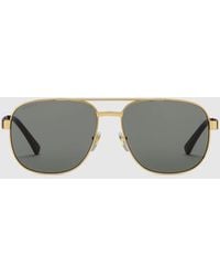 Gucci - Navigator Frame Sunglasses - Lyst