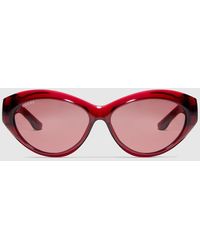 Gucci - Cat Eye Frame Sunglasses - Lyst