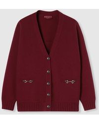 Gucci - Logo Motif Cardigan - Lyst