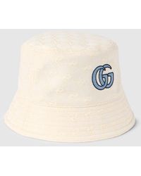 Gucci - Gg Cotton Canvas Bucket Hat, Gg Canvas - Lyst