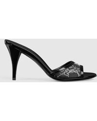 Gucci - Crystal Slide Sandal, Fabric - Lyst