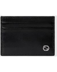 Gucci - Card Case With Interlocking G - Lyst