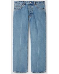 Gucci - ローウエスト クロップド デニム パンツ, ブルー, ウェア - Lyst