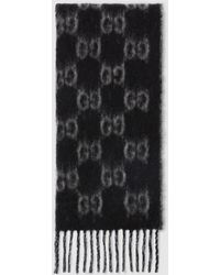 Gucci - Gg Alpaca Wool Scarf - Lyst