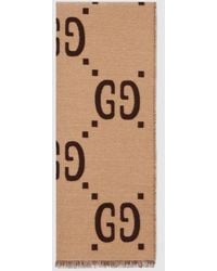 Gucci - Pañuelo De Seda Y Lana De Jacquard Con Gg - Lyst