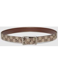 Gucci - Reversible Belt With Roller Buckle, Size 100 - Lyst
