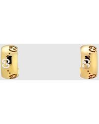 Gucci - Icon 18K Gg Hoop Earrings - Lyst