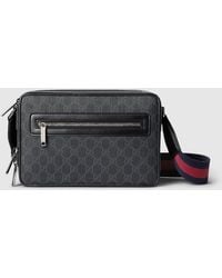 Gucci - 〔Gg ブラック〕ミディアム クロスボディバッグ, ブラック, Ggキャンバス - Lyst