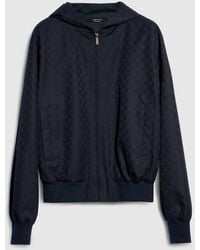 Gucci - Gg Cotton Canvas Zip Jacket - Lyst
