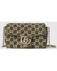 Gucci - Gg Marmont Mini Shoulder Bag, Fabric - Lyst