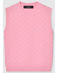 Gucci - Gg Fine Fabric Jacquard Vest - Lyst