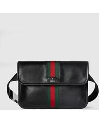 Gucci - Riñonera Web Trademark Pequeña, Talla 80 - Lyst