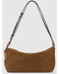 Gucci - Borsa A Spalla Half Horsebit Misura Media - Lyst