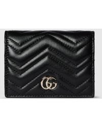 Gucci - Gg Marmont Card Case Wallet - Lyst