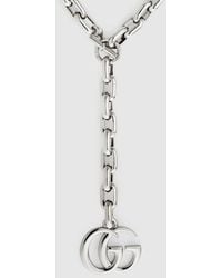 Gucci - Gg Marmont Pendant Chain Necklace - Lyst