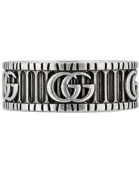 Gucci Doppel G Ring aus Silber - Mehrfarbig