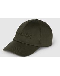 Gucci - Cotton Baseball Hat With Embroidery, Cotton - Lyst