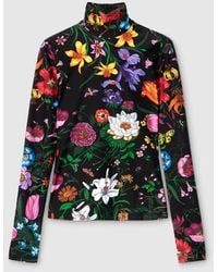 Gucci - Printed Sparkling Jersey Turtleneck - Lyst