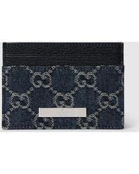 Gucci - Card Case With Plaque - Lyst