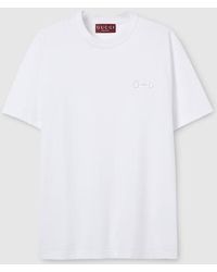 Gucci - Cotton Jersey T-Shirt With Embroidery - Lyst