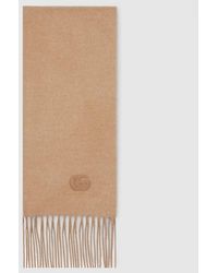 Gucci - Cashmere Scarf With Patch - Lyst