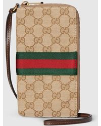 Gucci - Étui Gg Pour Iphone Avec Bandoulière - Lyst