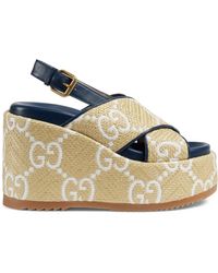 Sandalias y zapatos de tacón con plataforma Gucci de mujer | Lyst