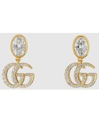 Gucci - "Gg Marmont" Earrings - Lyst
