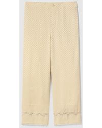 Gucci - Diagonal Gg Silk Jacquard Trousers - Lyst