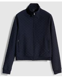 Gucci - Gg Jersey Jacquard Zip Sweatshirt - Lyst