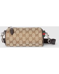 Gucci - Mini-Zylindertasche Aus Gg Canvas - Lyst