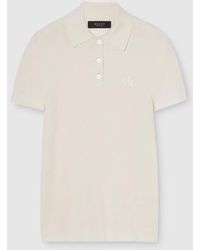 Gucci - Cashmere Silk Polo Shirt With Embroidery - Lyst