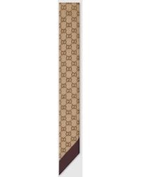 Gucci - Printed Silk Chiffon Ribbon - Lyst