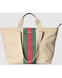 Gucci - Positano Medium Tote Bag, Fabric - Lyst