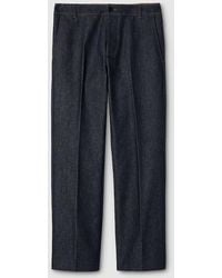 Gucci - Pantalon En Denim De Coton Avec Empiècements Gg, Taille - Lyst