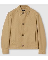 Gucci - Gg Cotton Gabardine Jacket - Lyst
