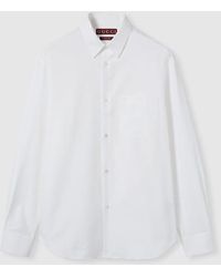 Gucci - Camisa Oxford De Algodón Con Tribanda Web, Talla - Lyst