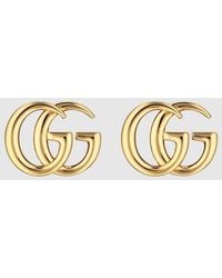 Gucci - Orecchini A Bottone Gg Marmont - Lyst