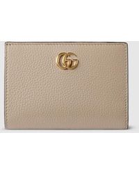 Gucci - 日本限定 ダブルG バイカラー スモールウォレット, ニュートラル, レザー - Lyst