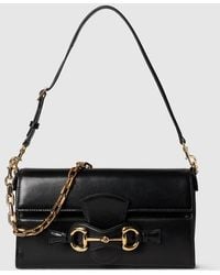Gucci - Horsebit Ristretto Medium Shoulder Bag - Lyst