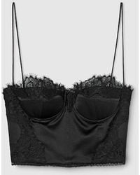 Gucci - Embroidered Silk Satin Top - Lyst