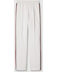 Gucci - Jersey Drill Jogging Pants With Web - Lyst